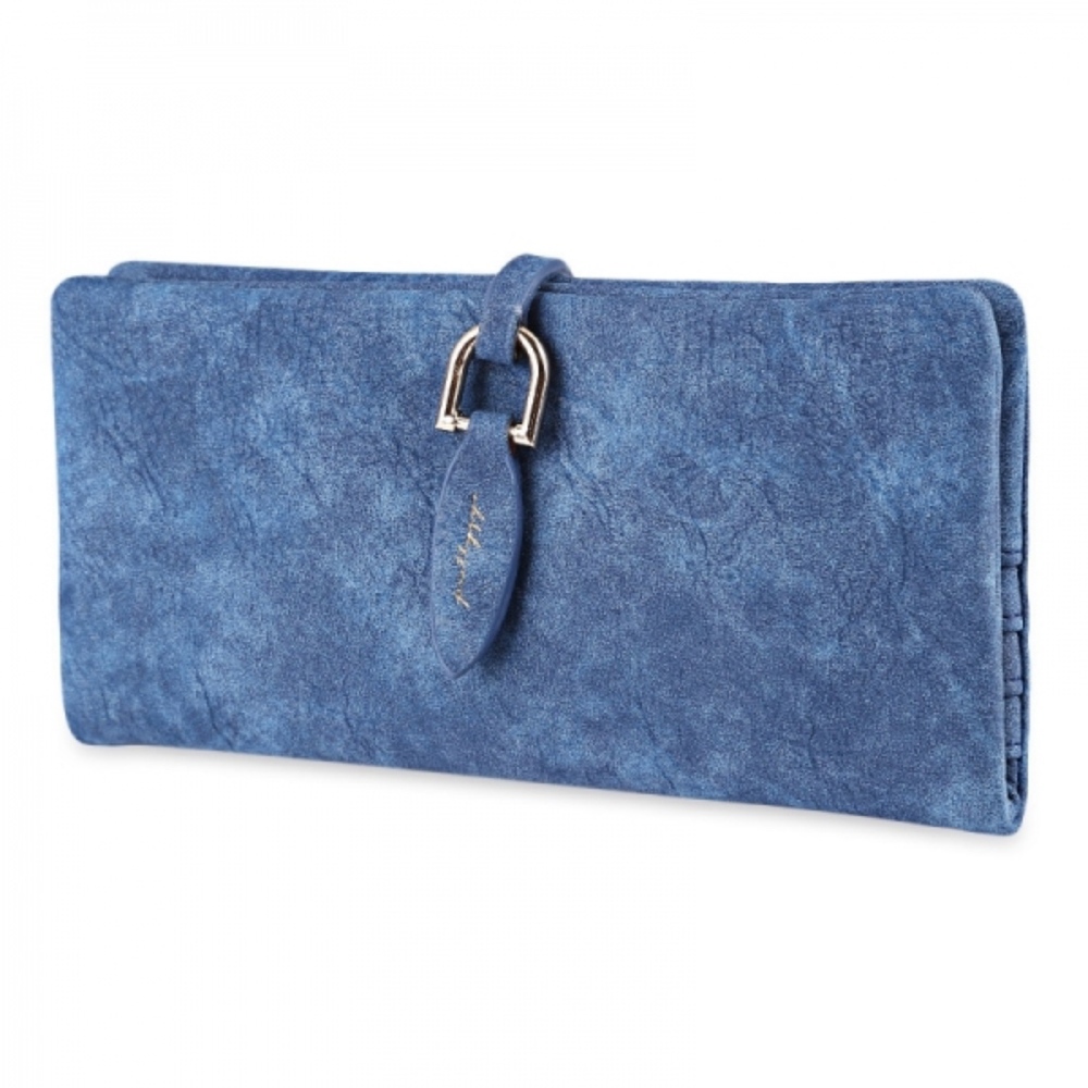 New PRETTYZYS Leaf Design Wallet/Purse Blue